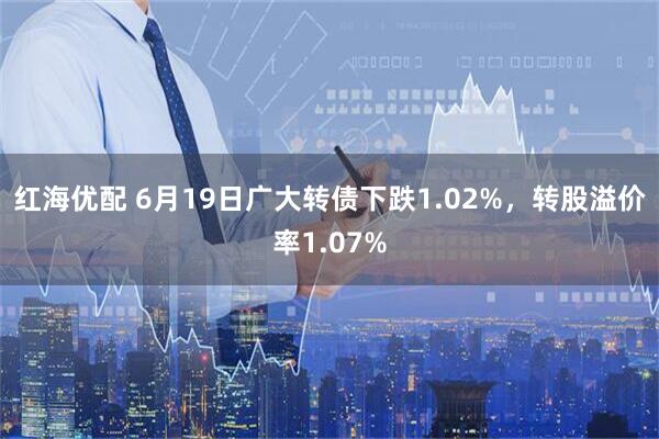 红海优配 6月19日广大转债下跌1.02%，转股溢价率1.07%