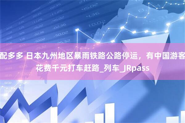 配多多 日本九州地区暴雨铁路公路停运，有中国游客花费千元打车赶路_列车_JRpass